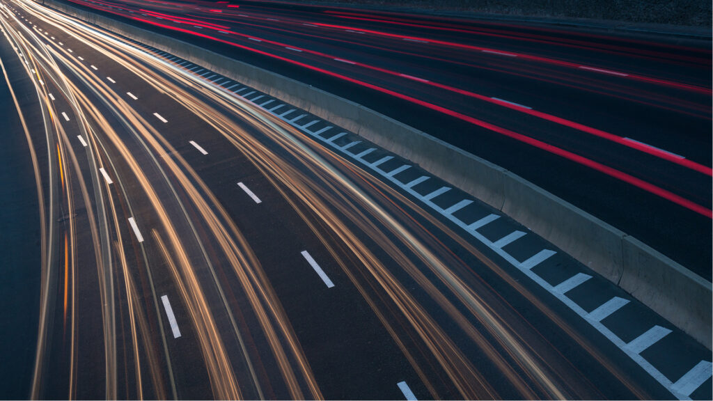 Road at night