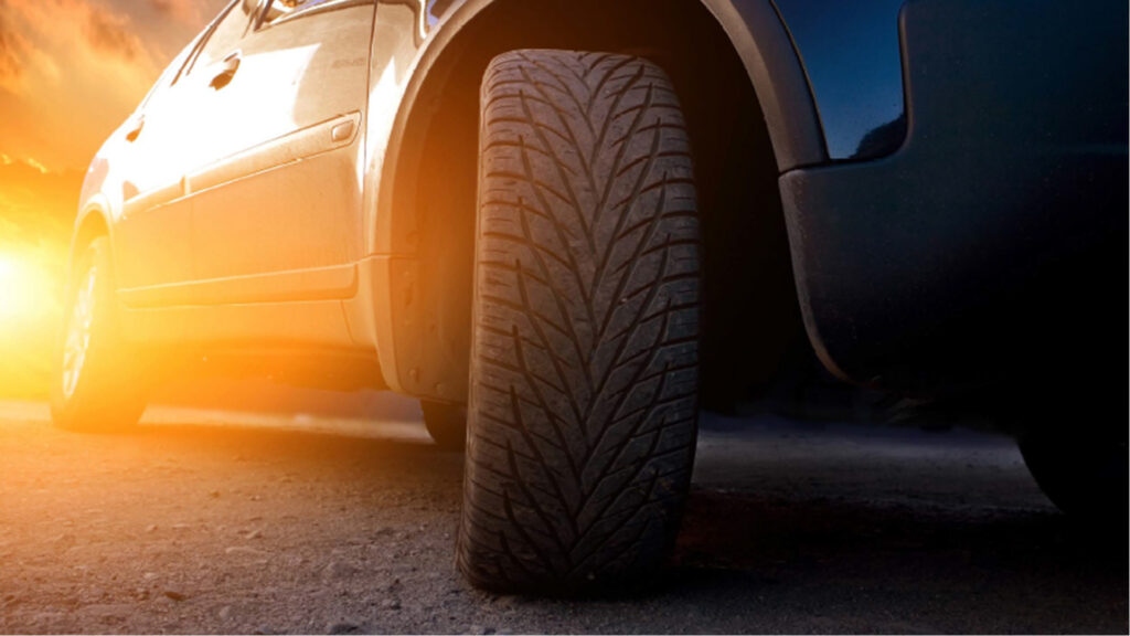 Up close tire image
