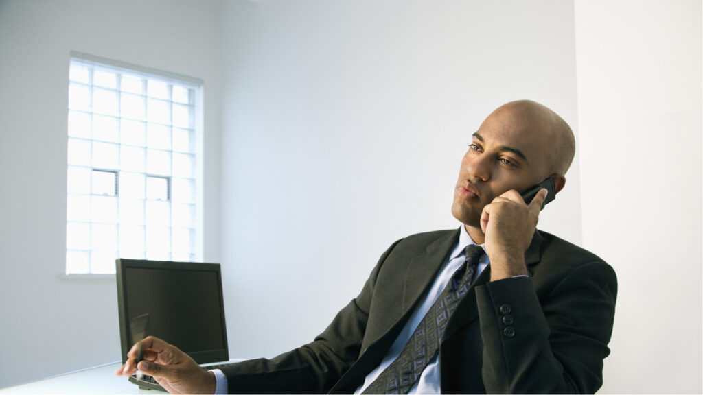Man on phone
