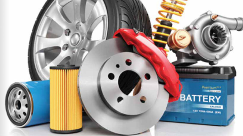 Car parts in a pile