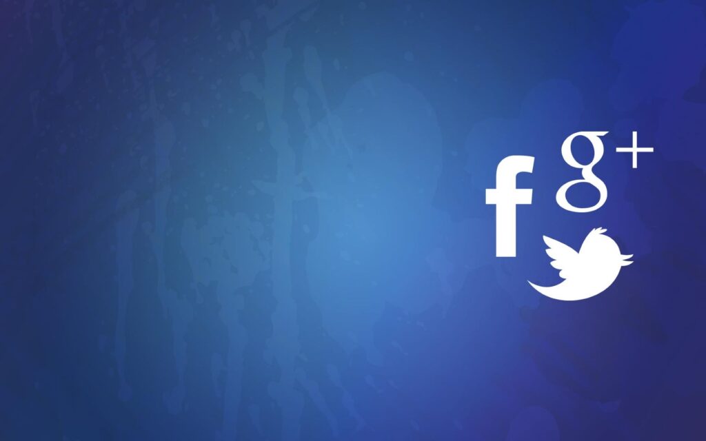 Social media marketing logos.