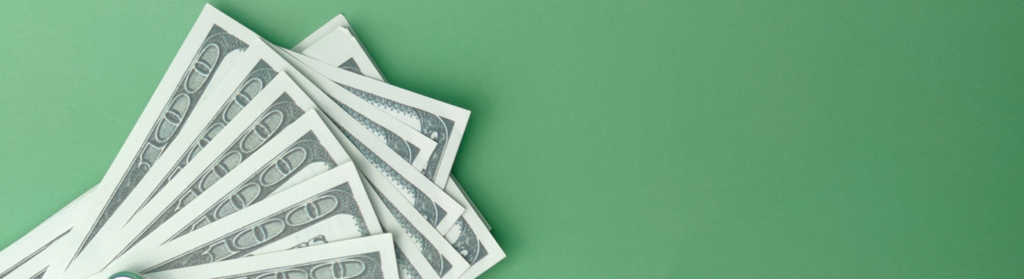 One-hundred-dollar bills represent how to increase pre-owned profits.