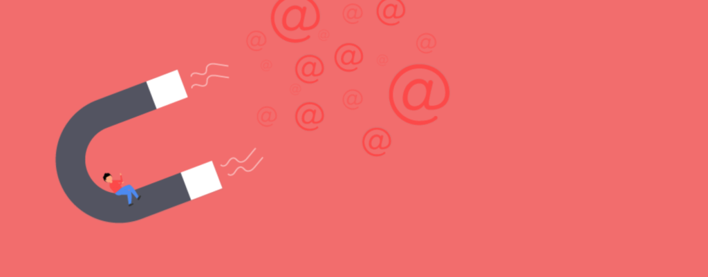 A magnet representing how to turn website visitors into leads.