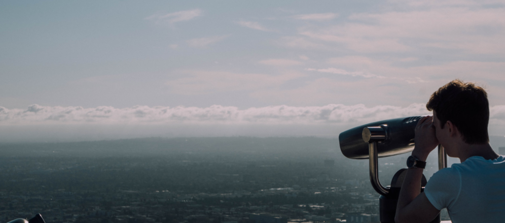 Lead generation strategies symbolized by a telescope.