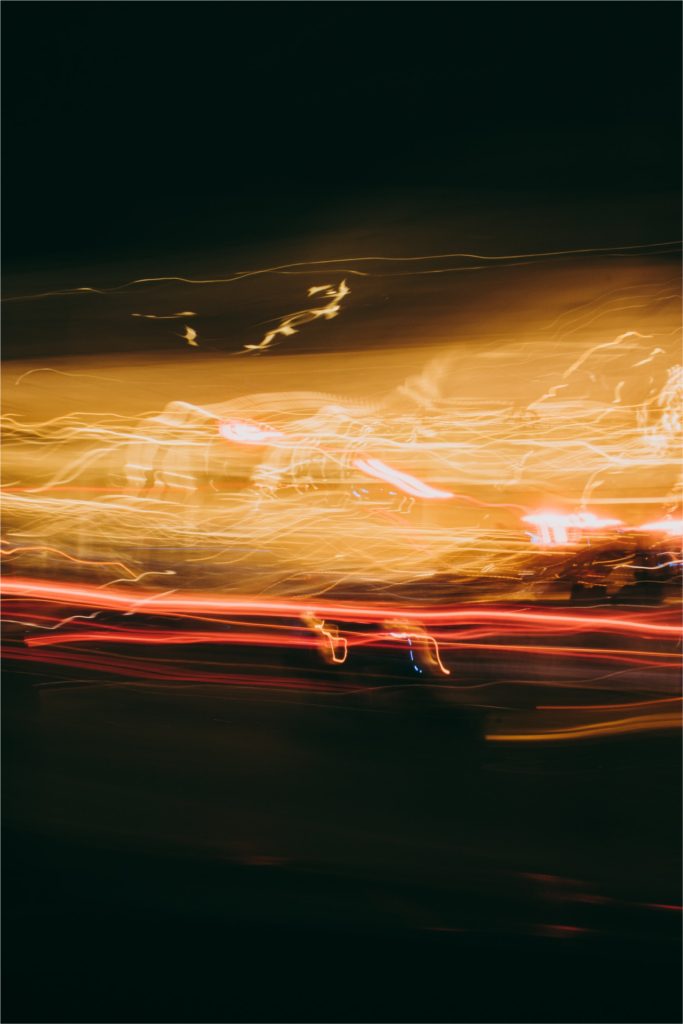 EV software challenges represented by a blur.
