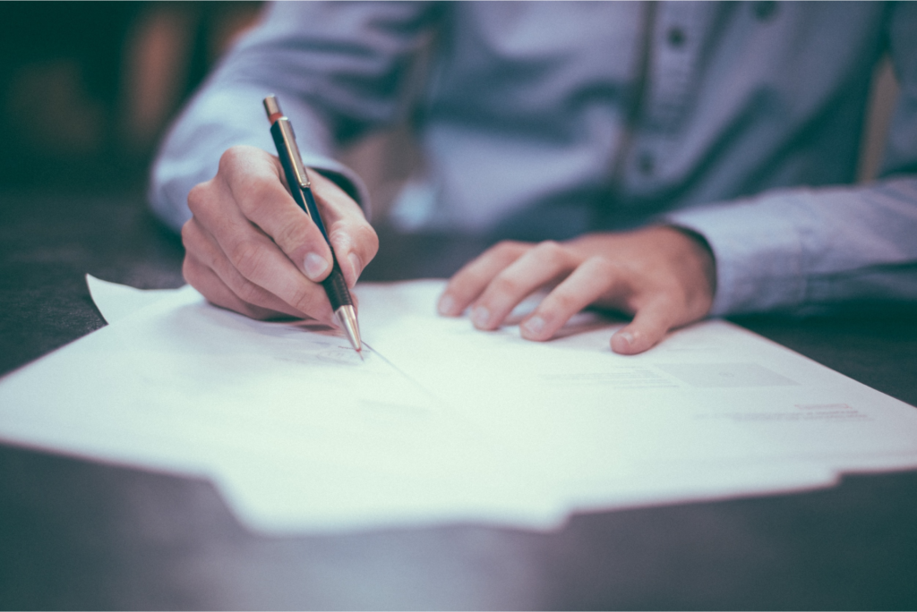 Customer retention represented by signing a new contract.